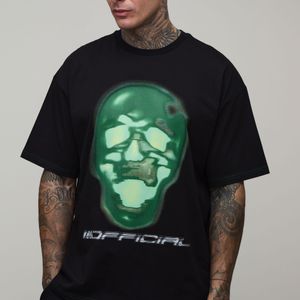 BoohooMAN Green Tall Afterlight Skeleton Printed Short Sleeve T-Shirt for men