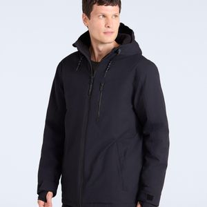 Mountain Warehouse Blue 'Laxx' Logo Ski Jacket With Chin Guard Waterproof Winter Coat for men