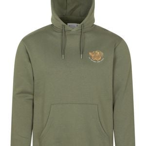 Mountain Warehouse Green '3 Peaks Mountain' Hoodie Drawcord Warm Cosy Pullover for men