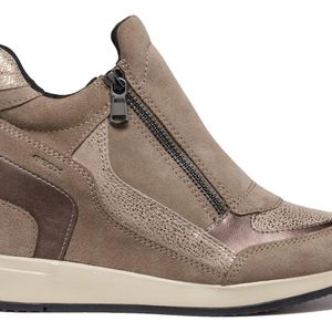 Geox Brown Nydame Wedge Trainers