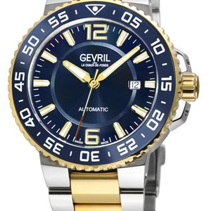 Gevril Grey Riverside Swiss Automatic Sellita Sw200 Stainelss Steel Watch for men