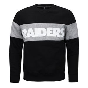 Fanatics Black Oakland Raiders Pannelled Nfl Jumper 1573Mblk1Lwora for men