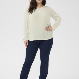 Kaffe Blau Langarm-Bluse Regular Fit