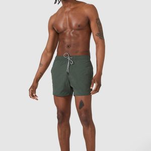 Secret Label Green Plain Swim Shorts for men