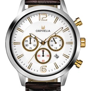 Orphelia Black Tempo Watch Or81801 Leather for men