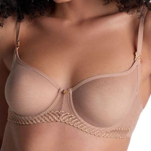 Aubade Brown Sheer Emotion Half Cup Bra