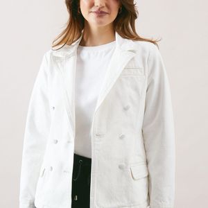 Wallis White Denim Blazer