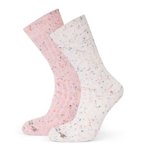 TOG24 Pink Opora 2Pack Trek Socks Faded/Vanilla