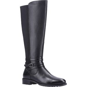 Hush Puppies Black Ladies Vanessa Leather Calf Boots