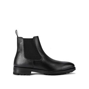 KG by Kurt Geiger Black Leather Phoenix Boots for men