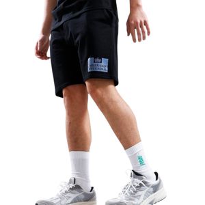 Weekend Offender Black Shorts Elasticated Summer Casual Cotton New Half Pants for men