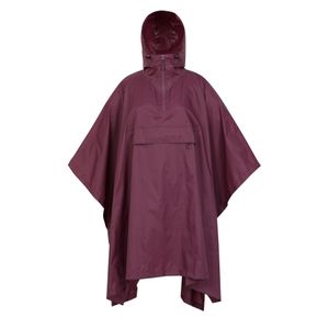 Mountain Warehouse Purple Ladies Pakka Waterproof Poncho (Dark)