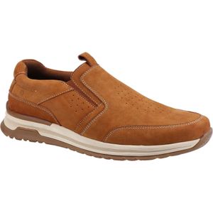 Hush Puppies Brown Cole Leather Loafers for men