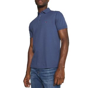Tommy Hilfiger Blue Polo Shirts Core 1985 Slim Fit Polo Cotton Golf T Shirts Nwt for men