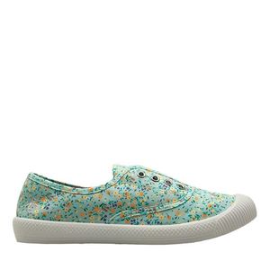 Palladium Green Penguin Anita Canvas Sage Floral Pumps