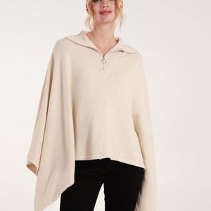 Blue Vanilla Natural Half Zip Cape