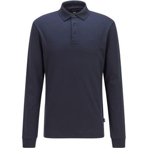 Boss Blue 30 Long Sleeve Polo Shirt for men