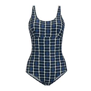 Regatta Blue Ladies Orla Kiely Poppy One Piece Swimsuit