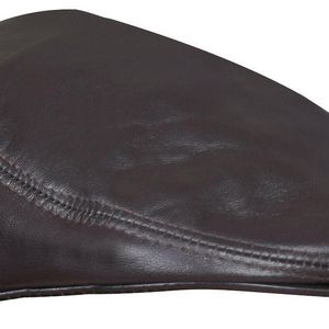 Infinity Leather Black Peaky Blinders Newsboy Flat Hat for men