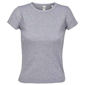 Sol's Grey Ladies Sara T-Shirt (Light Marl)
