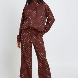 Boohoo Red Polka Dot Trouser
