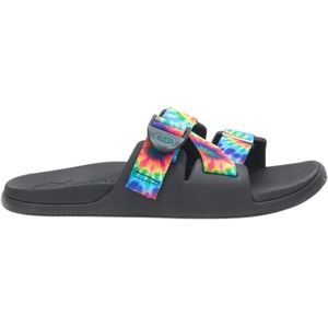 Chaco Blue Ladies Chillos Tie Dye Flatform Slides (Multicoloured)