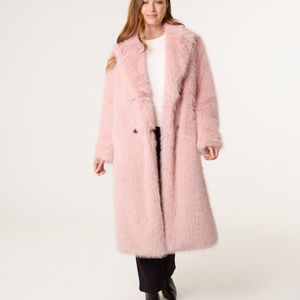 Blue Vanilla Pink Long Fluffy Coat
