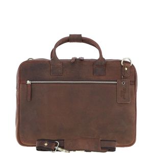 Ashwood Leather Brown Classic Laptop Bag for men
