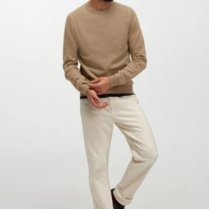 Secret Label Natural Lambswool Crew Neck Jumper for men