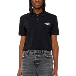DIESEL Black T-Smith-G3 A10632 Polo T Shirts for men