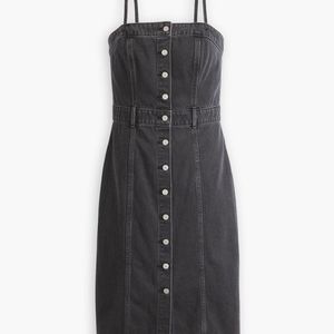 Levi's Black Levi's Can We Pretend Denim Bustier Dress