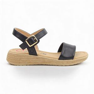 Heavenly Feet Blue Sara Platform Sandals
