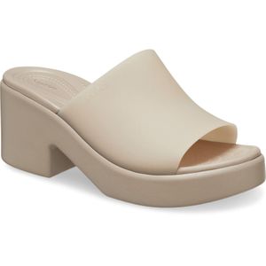 CROCSTM White Brooklyn Slide Heel Sandals