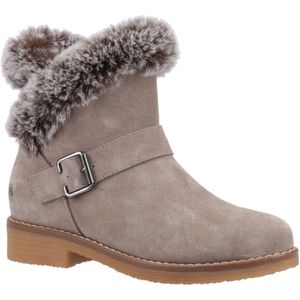 Hush Puppies Brown Hannah Suede Boots Fleece