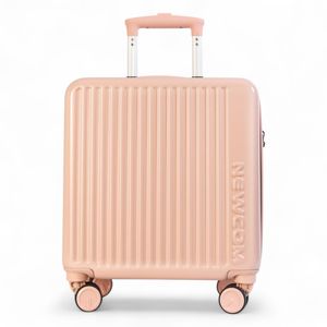 Infinity Leather Pink Hard Shell Cabin 44 X 22 X 38 Cm Tsa Secure Luggage Suitcase Suitable For Easyjet, Ryanair Abs
