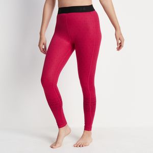 TOG24 Pink Snowdon Thermal Base Layer Legging Cerise Fairisle