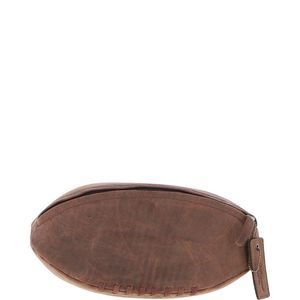 Ashwood Leather Brown Rugby Ball Washbag for men