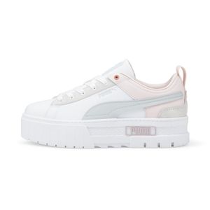 PUMA White Mayze Raw Trainers