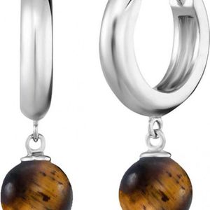 Engelsrufer White Ere-Te-Cr Ladies Powerful Stone Earrings Sterling