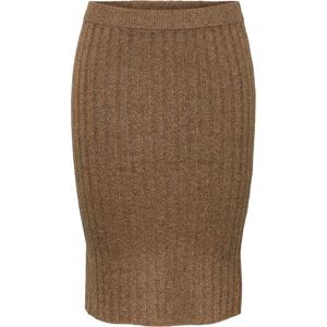 Pieces Brown Cava Hw Skirt
