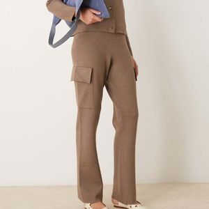 Vila Natural Premium Structured Knit Trouser Co-Ord