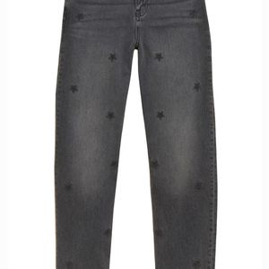 Marks & Spencer Grey Boyfriend Star Ankle Grazer Jeans