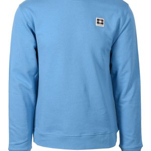 Aquascutum Blue Badge Crewneck Sweatshirt Avio for men