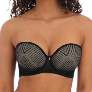 Freya Black Tailored Moulded Strapless Bra