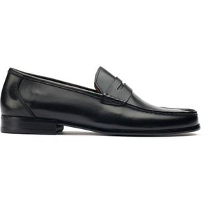 Sole Black Reg Penny Loafer Shoes for men