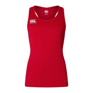 Canterbury Red Ladies Club Dry Racerback Tank Top (Flag)