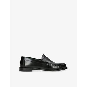 VINNY'S Black Martel Leather Loafers for men