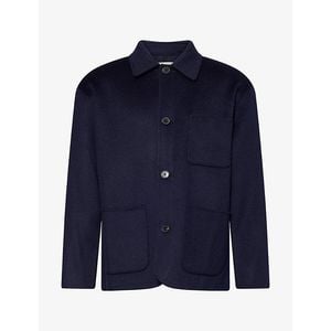 FRAME Blue Double Face Wool Chore Coat for men