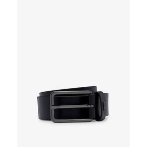 Boss Black Logo-Emed Leather Belt for men