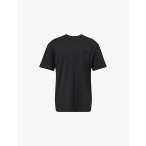 Canada Goose Black Gladstone Embroidered Cotton-Jersey T-Shirt for men